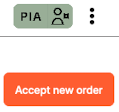 Accept new order button