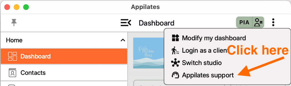 How to contact Appilates Support